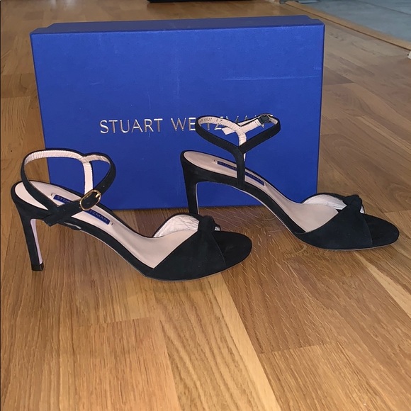 NWT🌸 Stuart Weitzman Gloria Knotted Suede Sandals - Picture 7 of 8